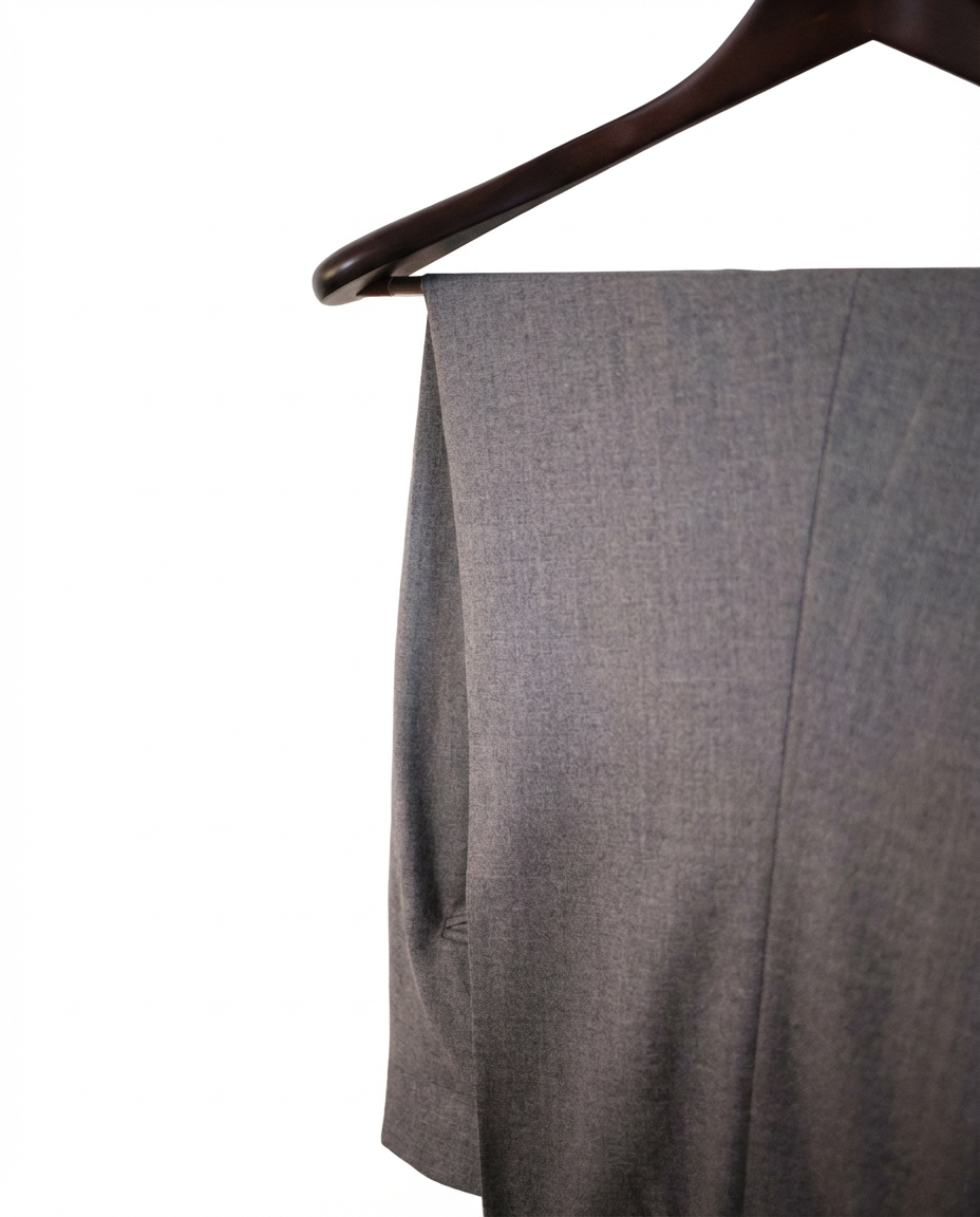 Medium Grey Flannel Trousers