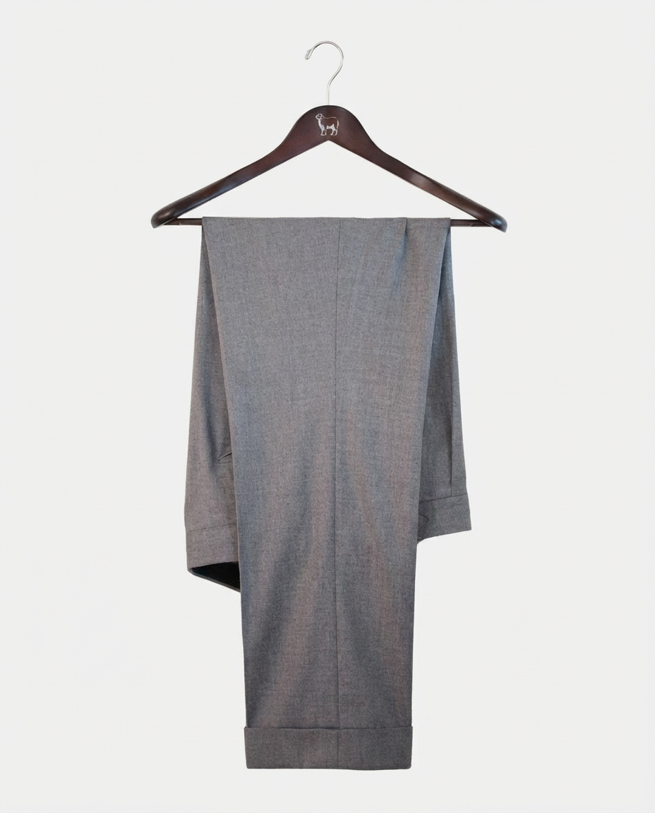 Medium Grey Flannel Trousers