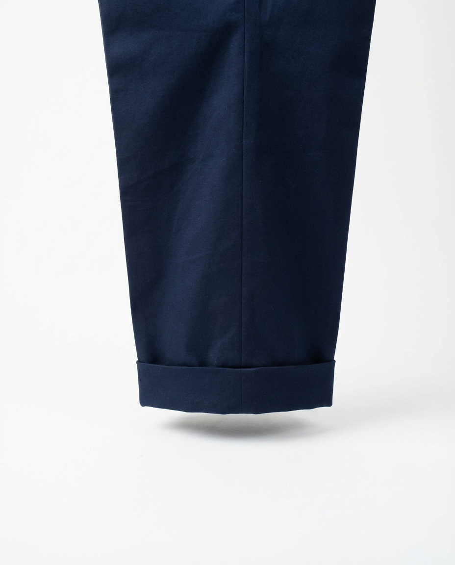 Dark Blue Cotton Trousers